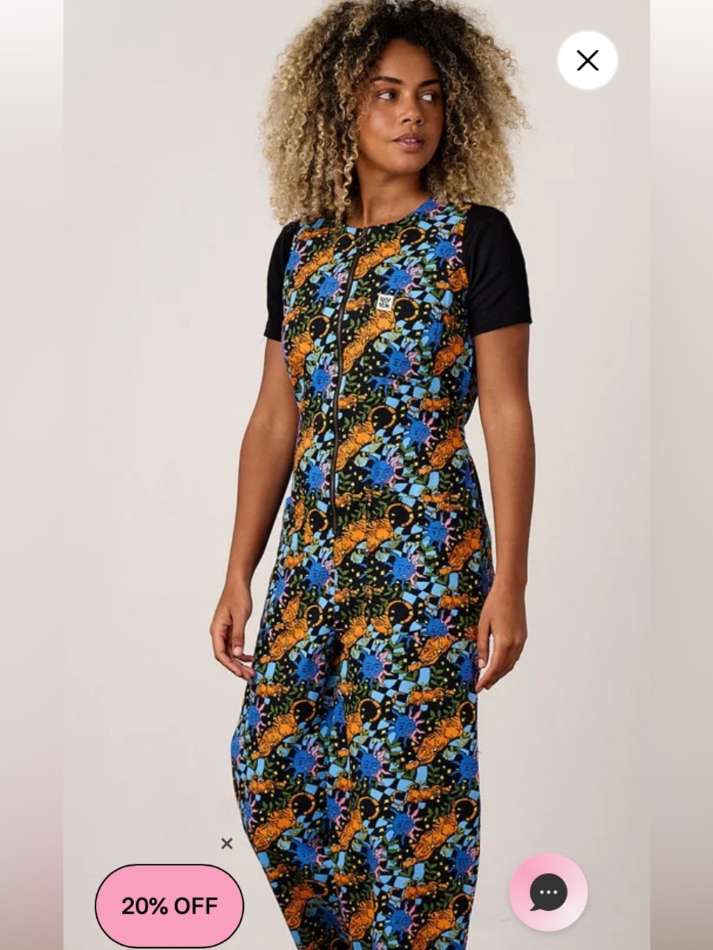 Nari - Sleeveless Jumpsuit in Lunar Tiger Print (NWT)